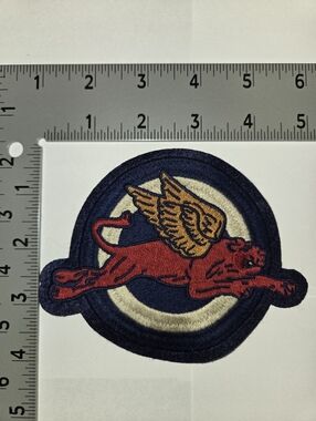 Polo Ralph Lauren Patches Embroidered Winged Panther Red, Gold, Navy Patch